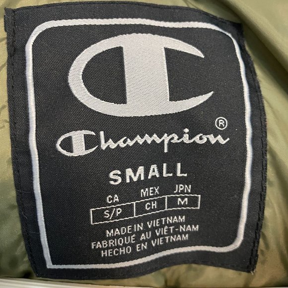 Champion Mens Black Packable Quarter Zip Hooded Jacket Tech Filled, Pocket, S - Picture 4 of 9